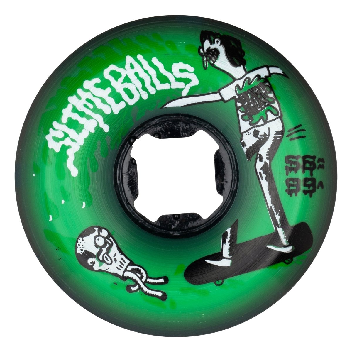 Slime Balls 56mm Jay Howell Speed Balls 99a (Green) - Skateboard - Wheels