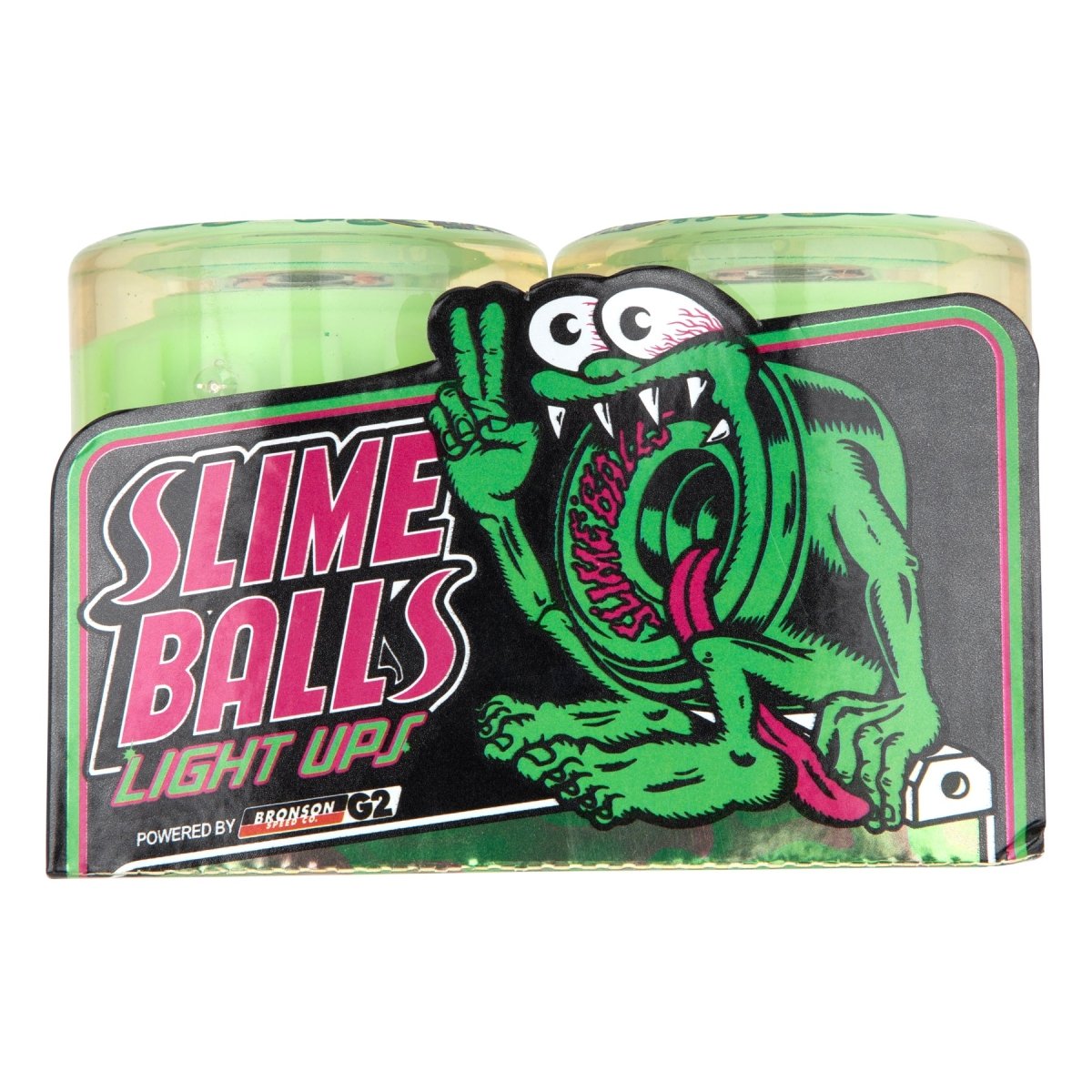 Slime Balls 78a Light Ups 60mm Jelly Fish (GITD) - Skateboard - Wheels