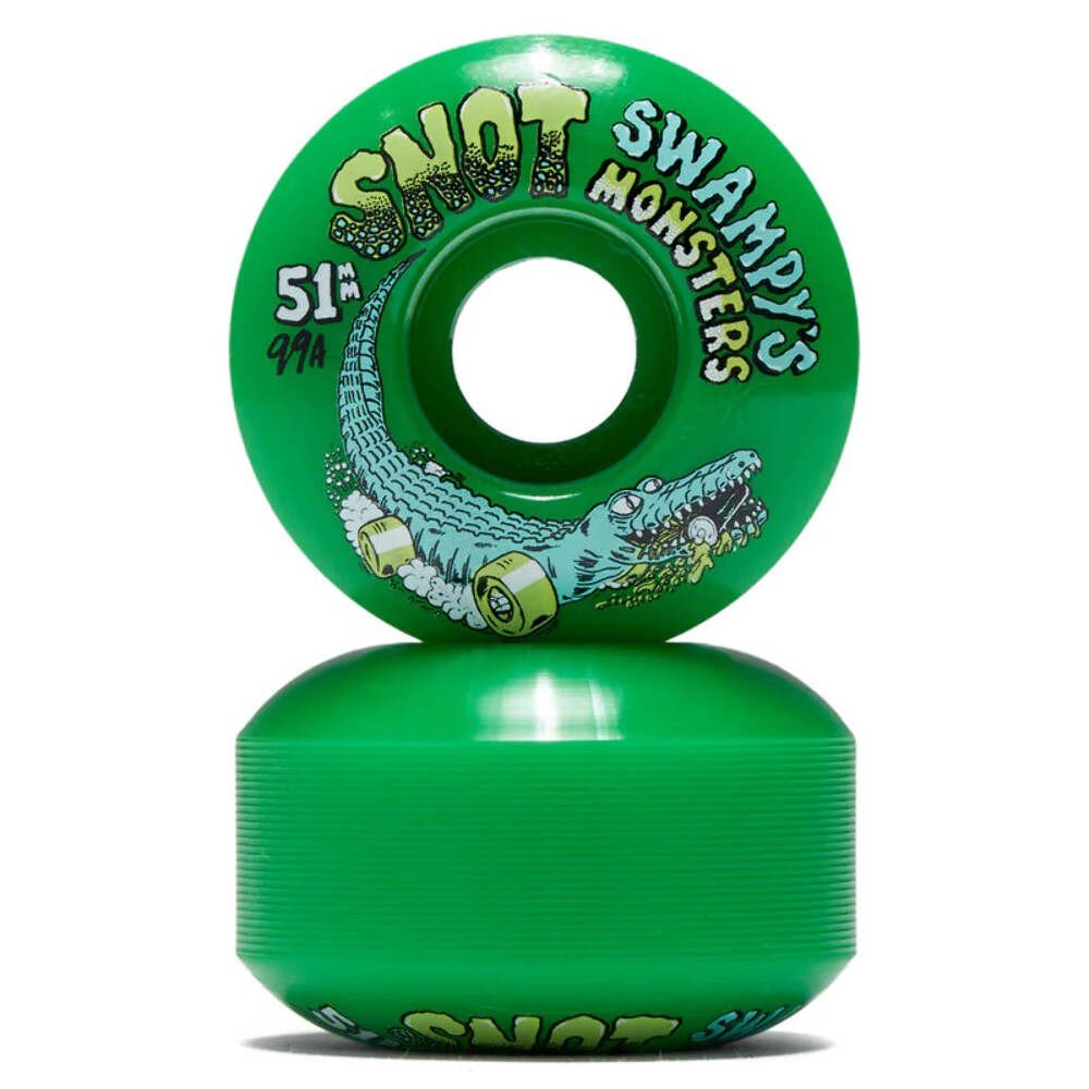 Snot Swampy Swamp's Monsters 51mm 99A Green Skateboard Wheels - Skateboard - Wheels