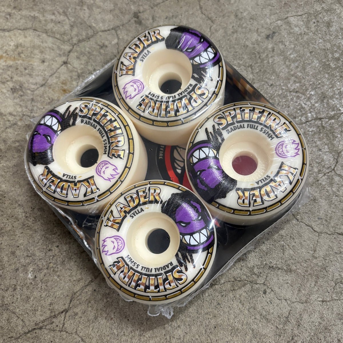 Spitfire F4 99a Kader Rolly 56mm Radial Full Swirl Skateboard Wheels - Skateboard - Wheels