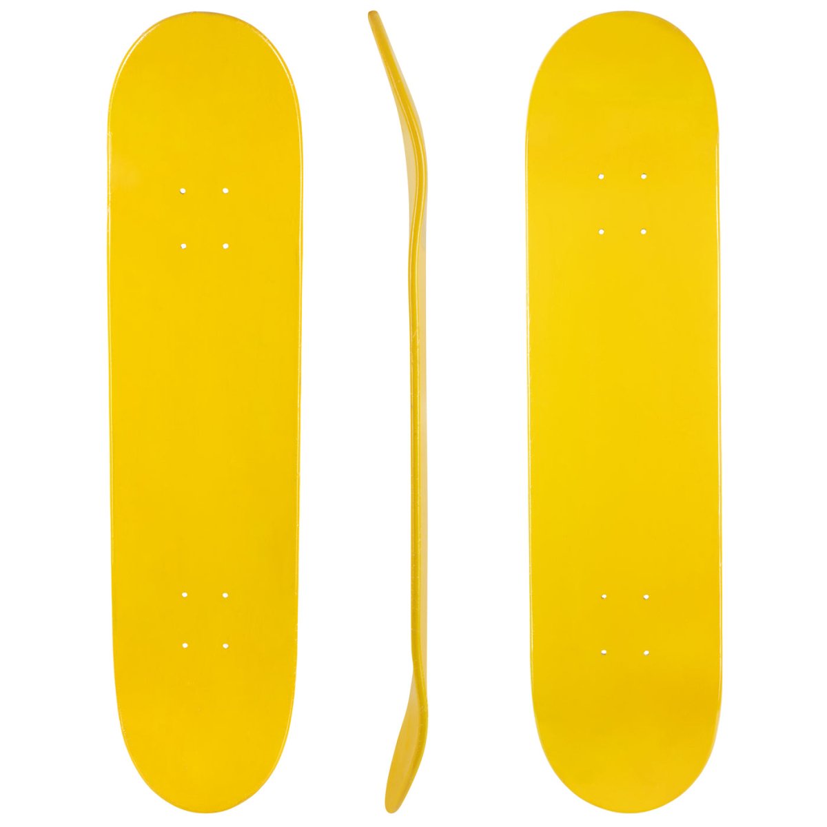Treehouse Premium Blank 8.25" Deck (Yellow) - Skateboard - Decks