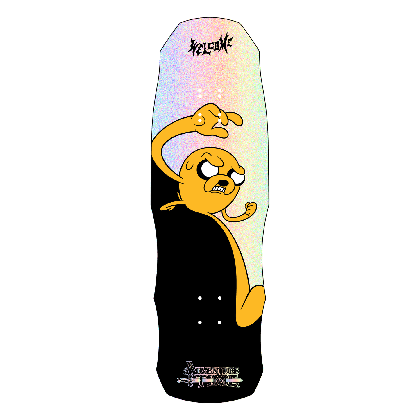 Welcome Jake On Dark Lord (Glitter/Black) Deck 9.75"