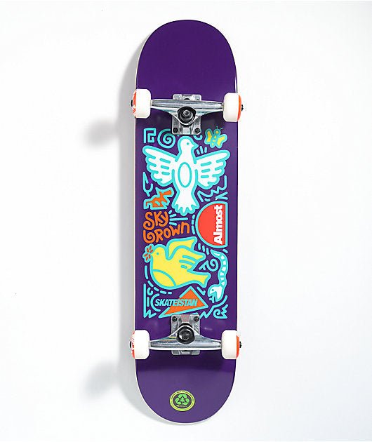 ALM SKY BROWN DOODLE COMP SKATEISTAN 7.87"