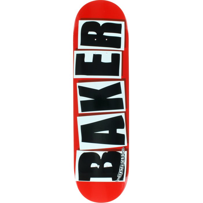 BAKER BRAND LOGO DECK 8.38" RED/BLK - Skateboard - Decks