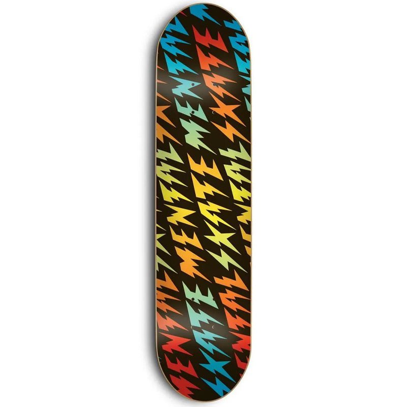 BLEM SALE - SKATE MENTAL TEAM BOLTS BLACK DECK 8.25"