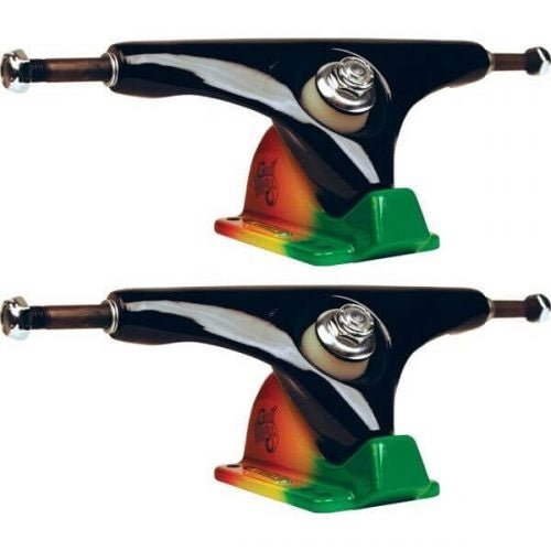 Gullwing Charger 10.0 - Red/Green/Rasta - Longboard - Trucks