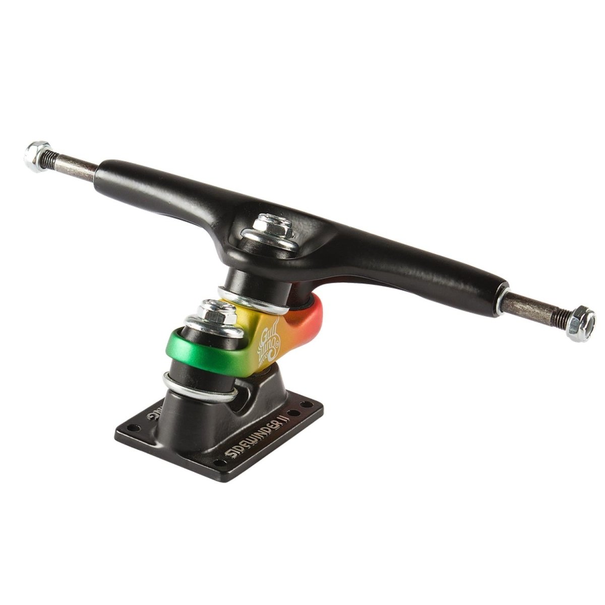 Gullwing Sidewinder II 9.0 - Black/Rasta - Longboard - Trucks