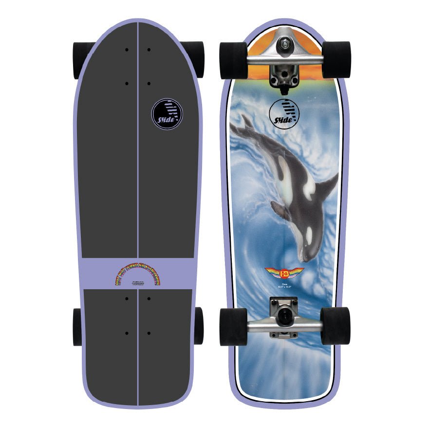 Hot Buttered Oze Orca Surfskate Slide 3.0 30.5x10.5 (Purple) - Surfskate - Completes