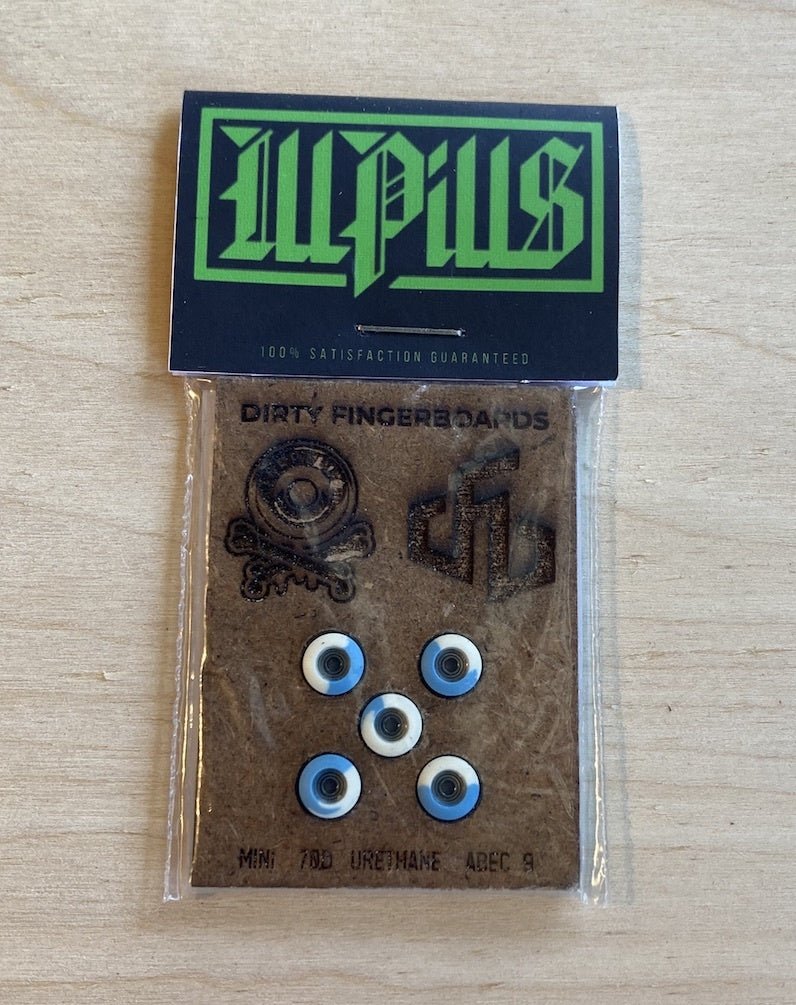 Illpills "Blue/White" Mini - Fingerboard - FB Wheels