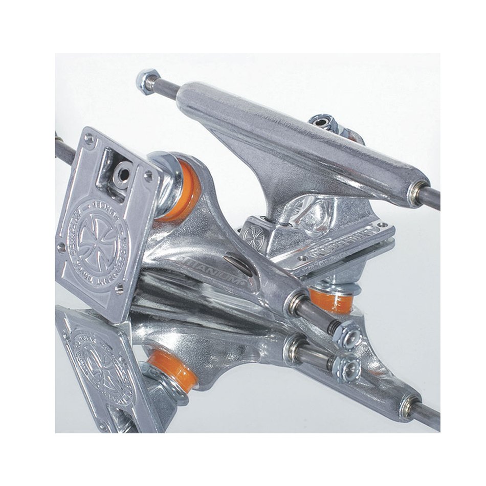 INDE STD 159mm FORGED TITANIUM TRUCK SIL/SIL - Skateboard - Trucks