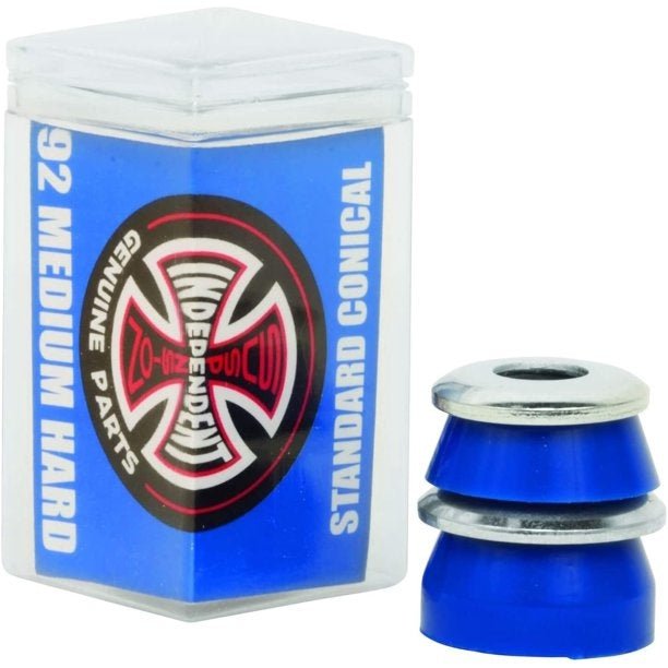 INDE STD CONICAL CUSHIONS 92a BLU 2pr w/washers - Skateboard - Bushings