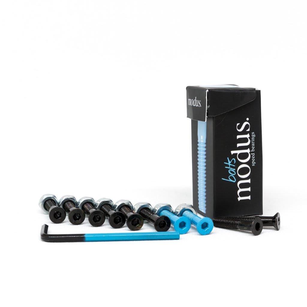 MODUS 1-1/4" ALLEN HARDWARE BLK/BLUE - Skateboard - Hardware
