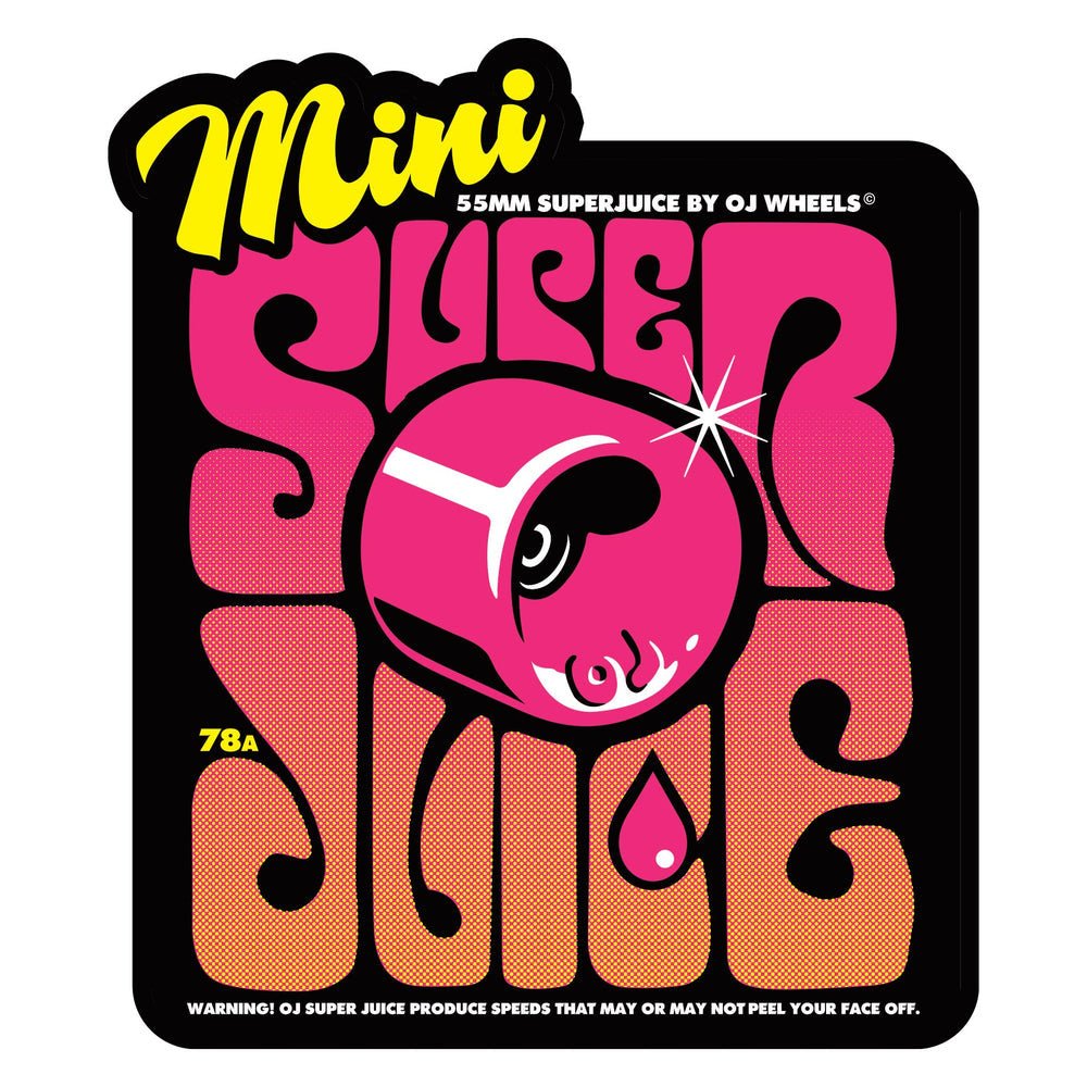 OJ 78a Mini Super Juice 55mm (Blazing Yellow) - Skateboard - Wheels