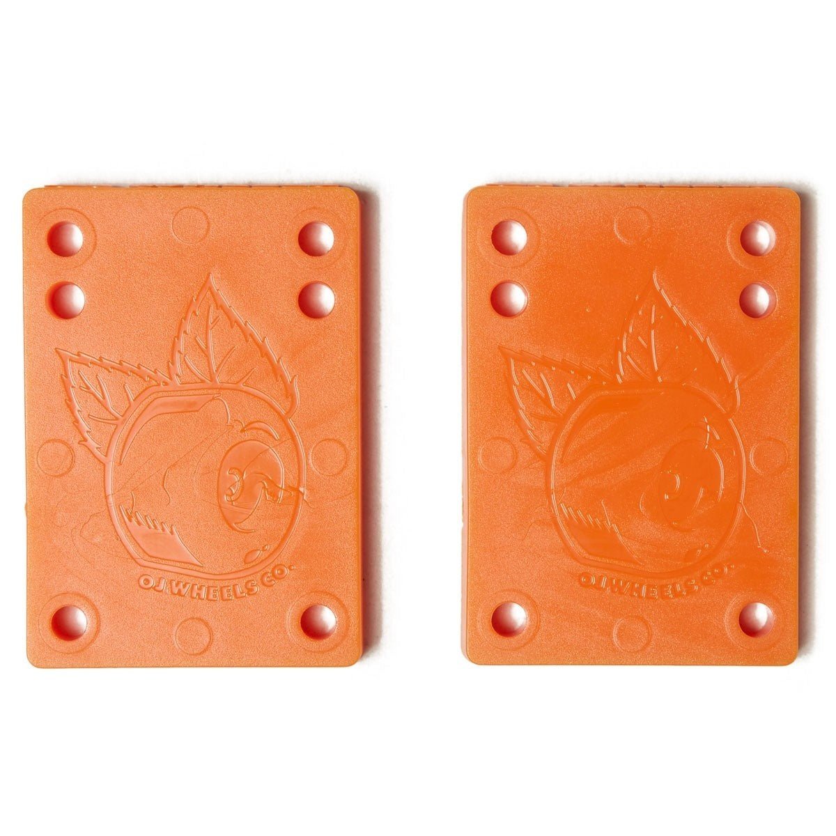 OJ Riser Set Juice Cubes 3/8" (Orange) - Skateboard - Risers