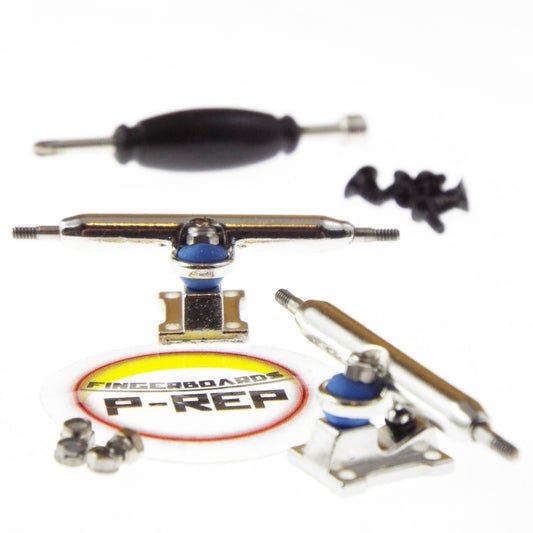 P-REP 32mm Solid V2 Trucks - Chrome - Fingerboard - FB Trucks