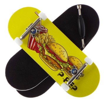 P-REP 32x97 Chromite Cmp - Cheeseburger Cheeseburger - Fingerboard - FB Complete