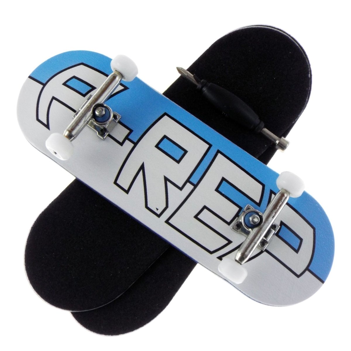P-REP 32x97 Chromite Cmp - Large Logo - Fingerboard - FB Complete