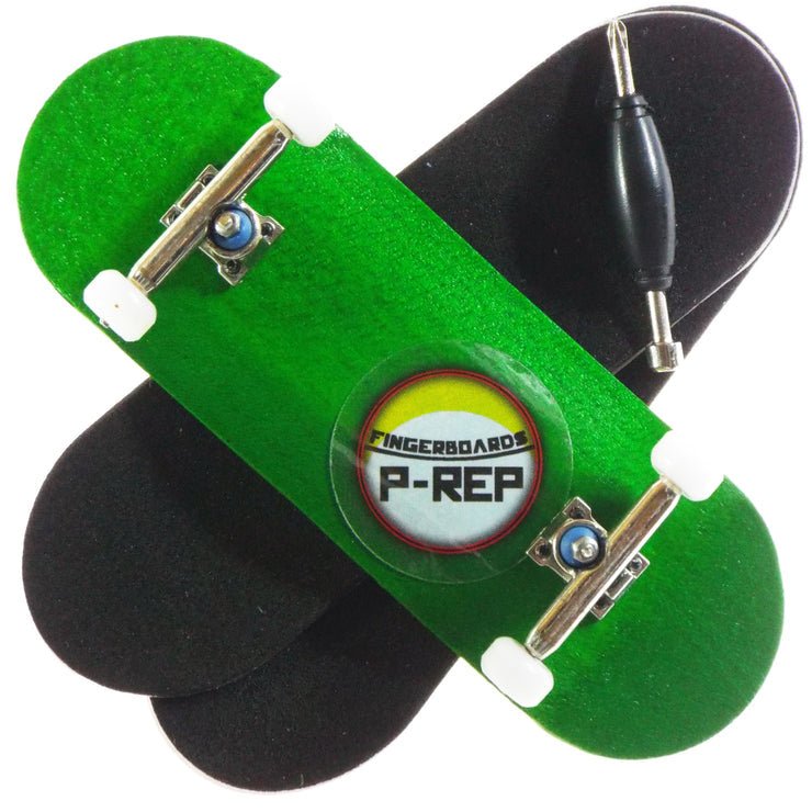 P-REP 34x97 Chromite Cmp - Green - Fingerboard - FB Complete