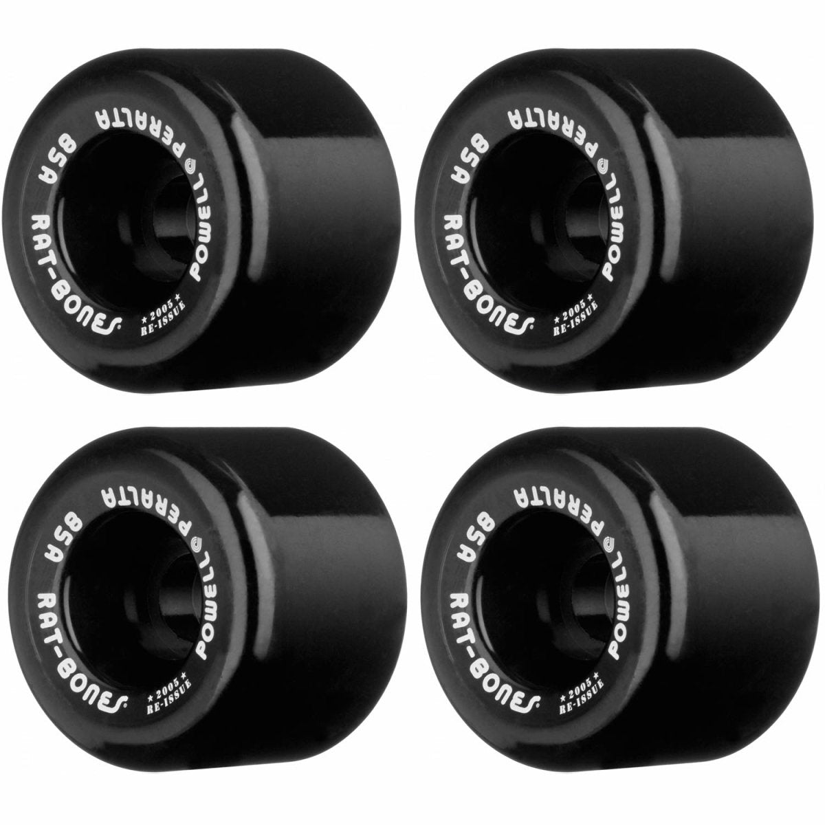 Pwl/P 85a Rat Bones 60mm x 44mm (Black) - Skateboard - Wheels