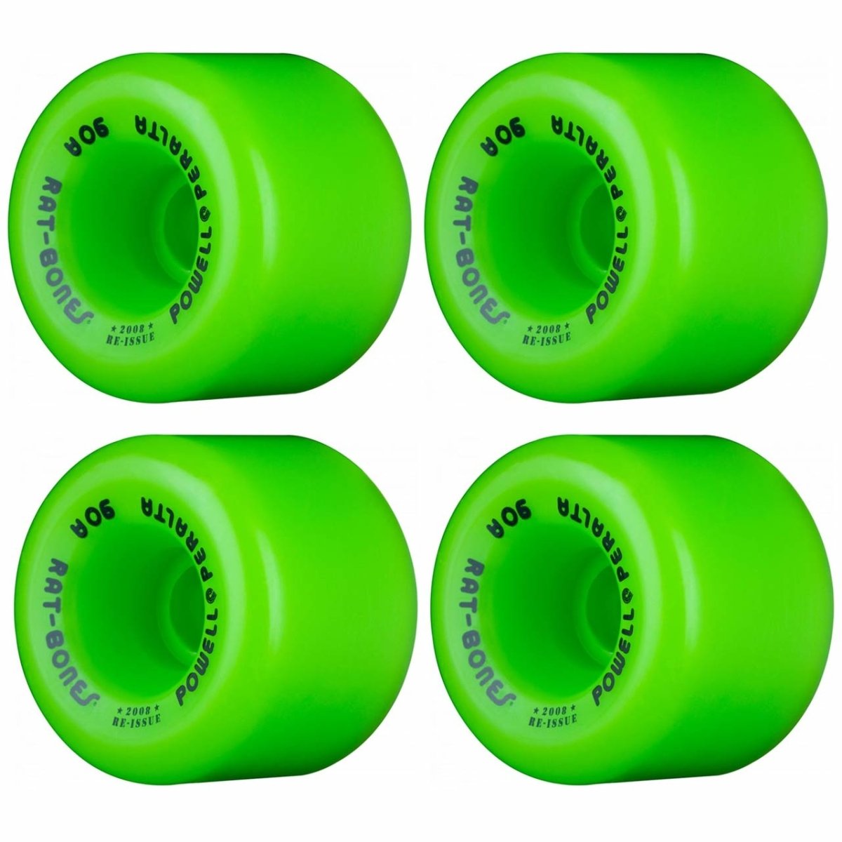 Pwl/P 90a Rat Bones 60mm (Green) - Skateboard - Wheels