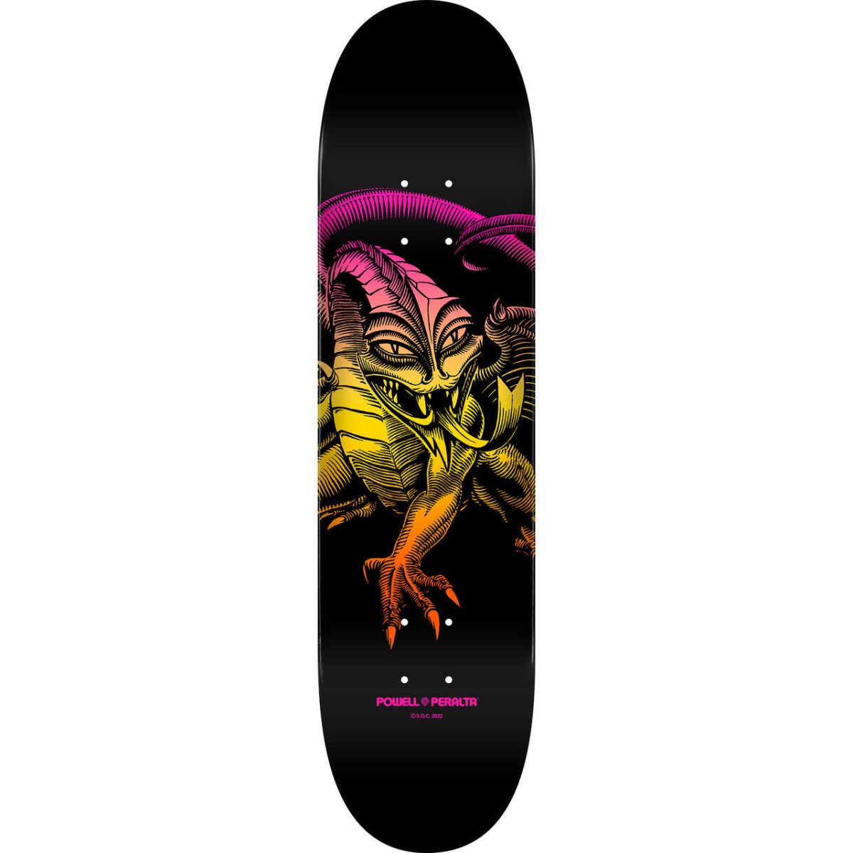 PWL/P Caballero Fade Orange 8.25" Blk/Pink/Orange - Skateboard - Decks