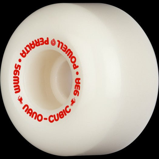 Pwl/P Dragon AA Nano Cubic 56x37mm 93a (Off White/Red) - Skateboard - Wheels