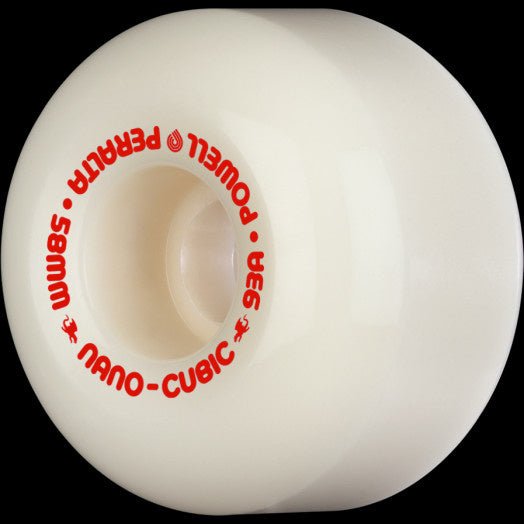Pwl/P Dragon AA Nano Cubic 58x37.5mm 93a (Off White/Red) - Skateboard - Wheels