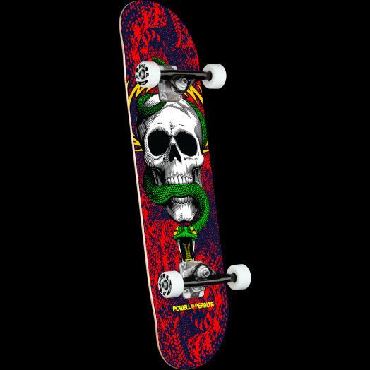PWL/P Skull & Snake Red/Navy Complete 7.75 - Skateboard - Completes