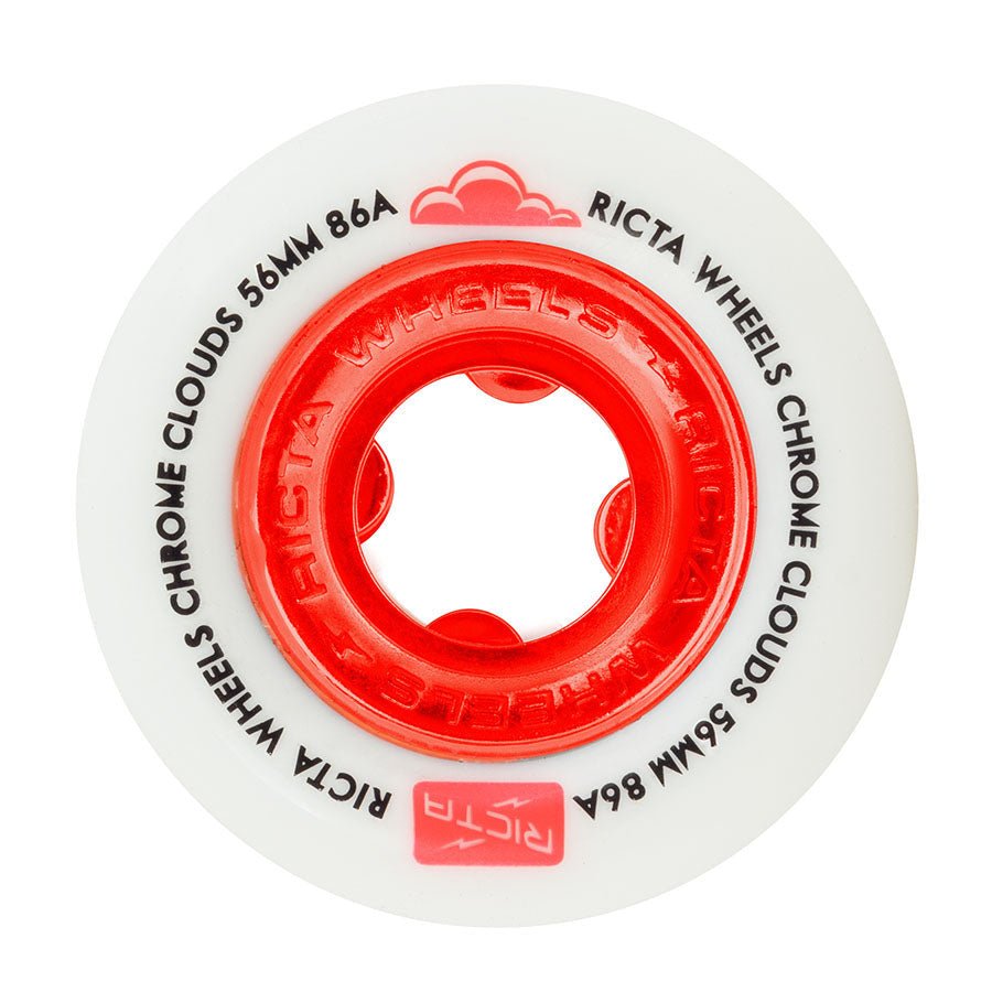 Ricta 86a Chrome Clouds 56mm (Red) - Skateboard - Wheels