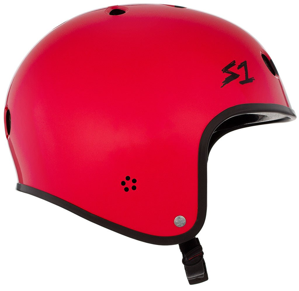 S1 Retro Lifer Red Gloss w/ Black Checkers - Gear - Helmets