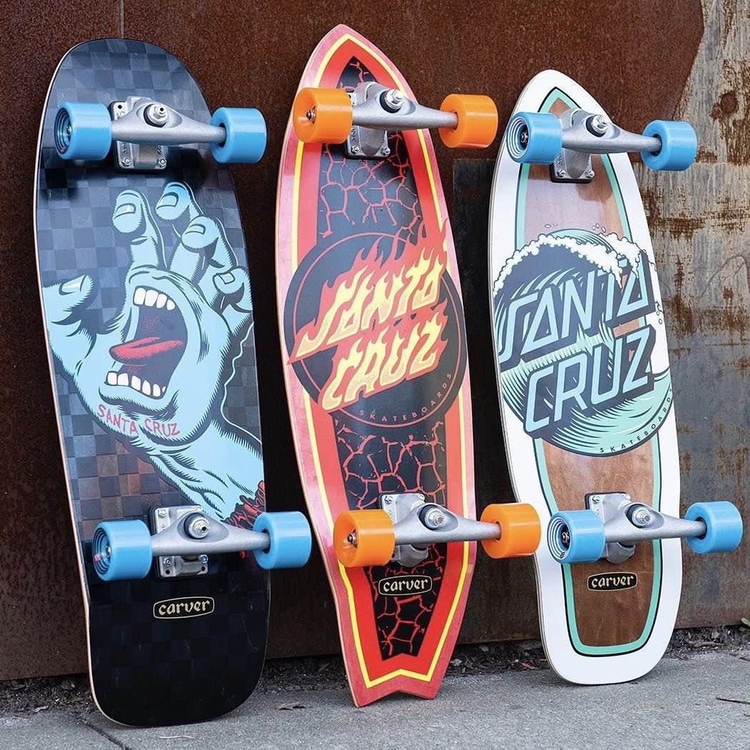 SC Flame Dot Shark 31.52 Carver CX - Surfskate - Completes