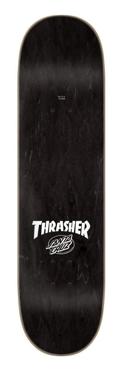 SC X Thrasher Screaming Flame Logo 8.0 x 31.6 Deck - Skateboard - Decks