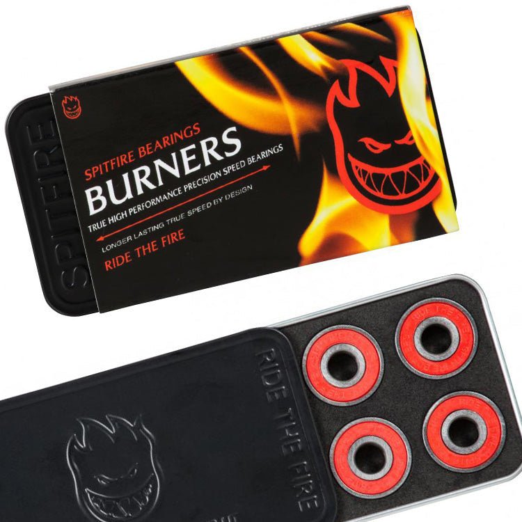 SF BURNER BEARINGS RED SHIELD single set - Skateboard - Bearings