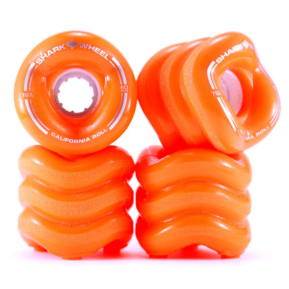 Shark 60MM 78A Orange California Roll - Skateboard - Wheels