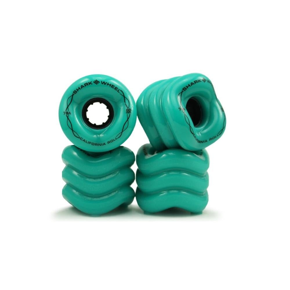 Shark 60MM 78A Turquoise California Roll - Skateboard - Wheels