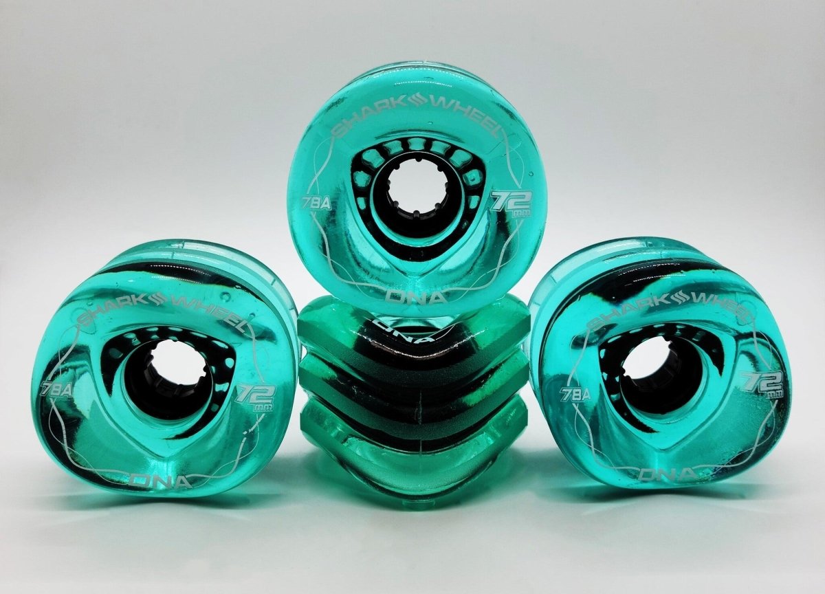 SHARK DNA 72mm 78a TRANS.EMERALD - Skateboard - Wheels