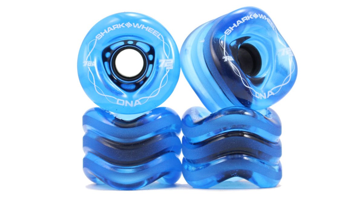 SHARK DNA 72mm 78a TRANS.SAPPHIRE - Skateboard - Wheels