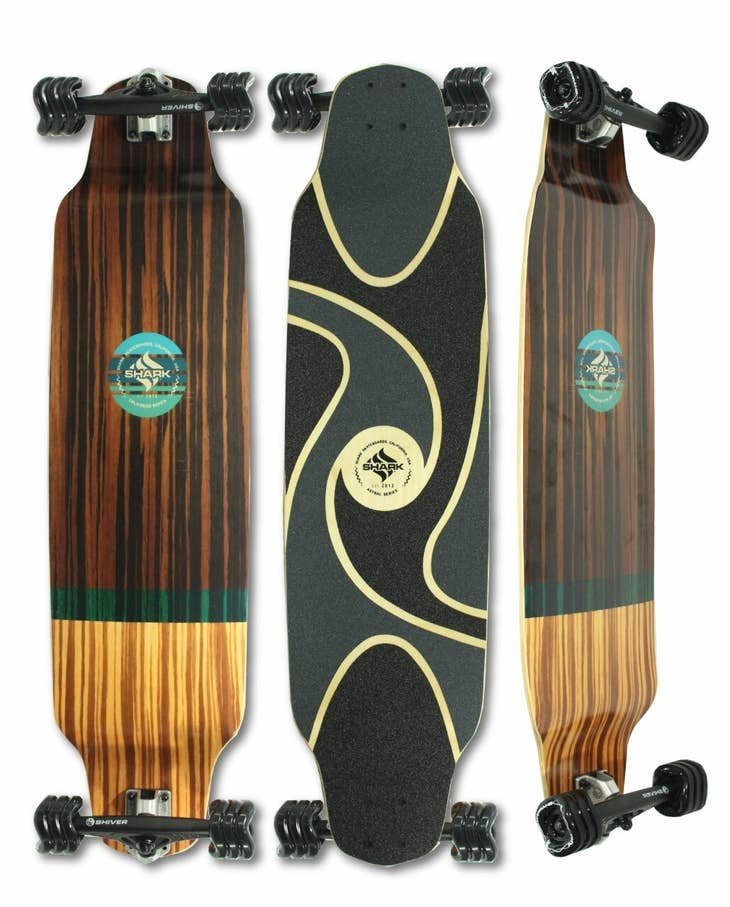 Shark Tiki Dropdown Longboard 39" - Longboard - Completes