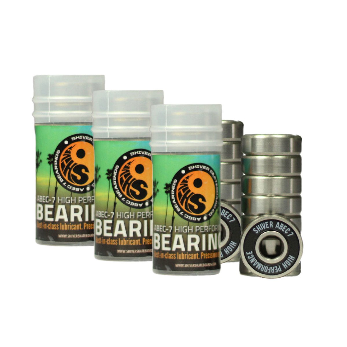 Shiver Abec-7 High Performance Bearings - Skateboard - Bearings