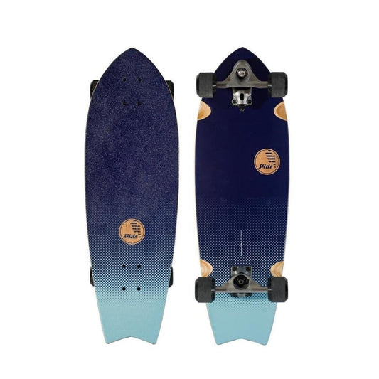Slide Swallow Indigo Fade Surfskate 33x10.25 wb18 - Surfskate - Completes