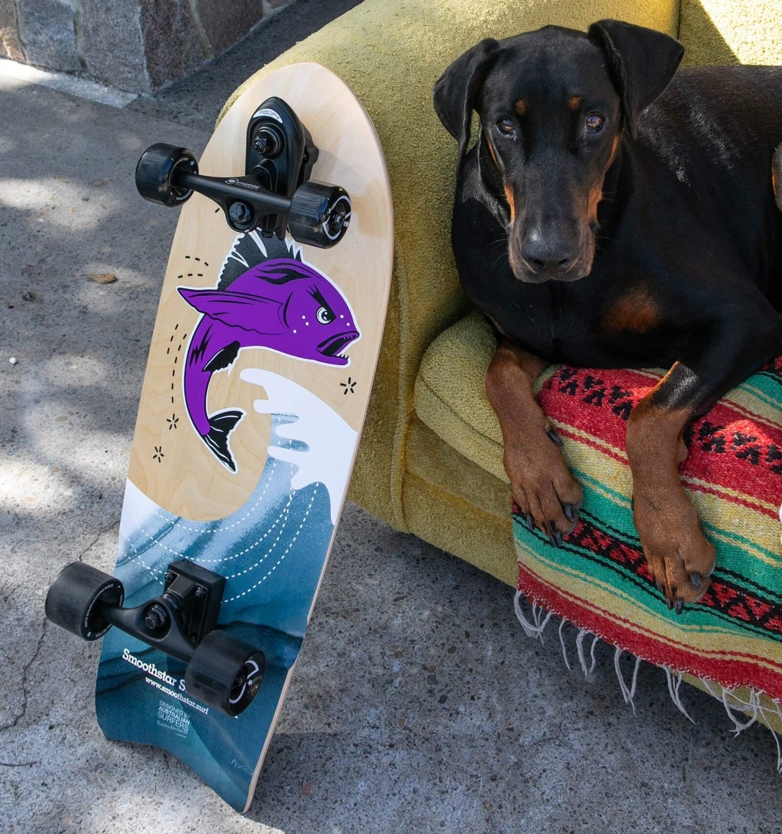 SmoothStar 30″ Flying Fish THD (Purple) Surfskate - Surfskate - Completes