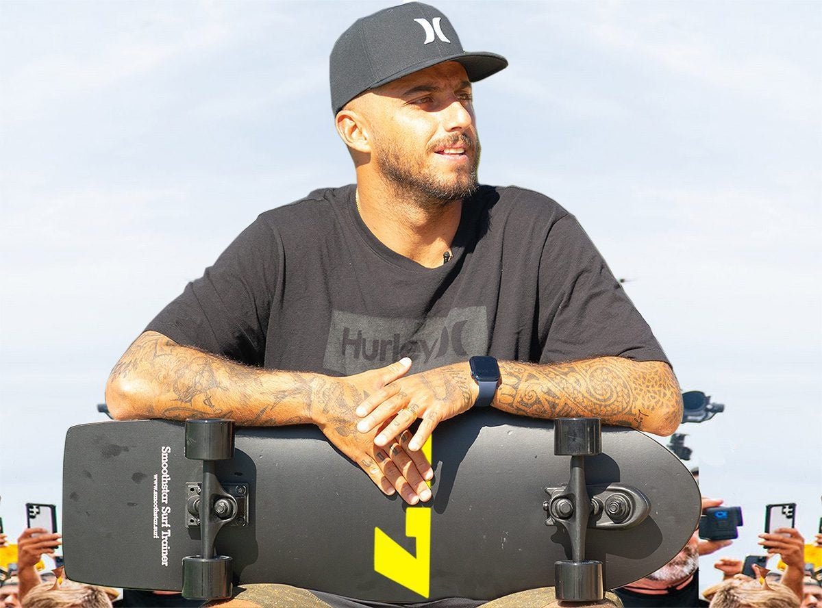 SmoothStar 32.5″ Filipe Toledo #77 THD (Limited Edition Yellow) - Surfskate - Completes