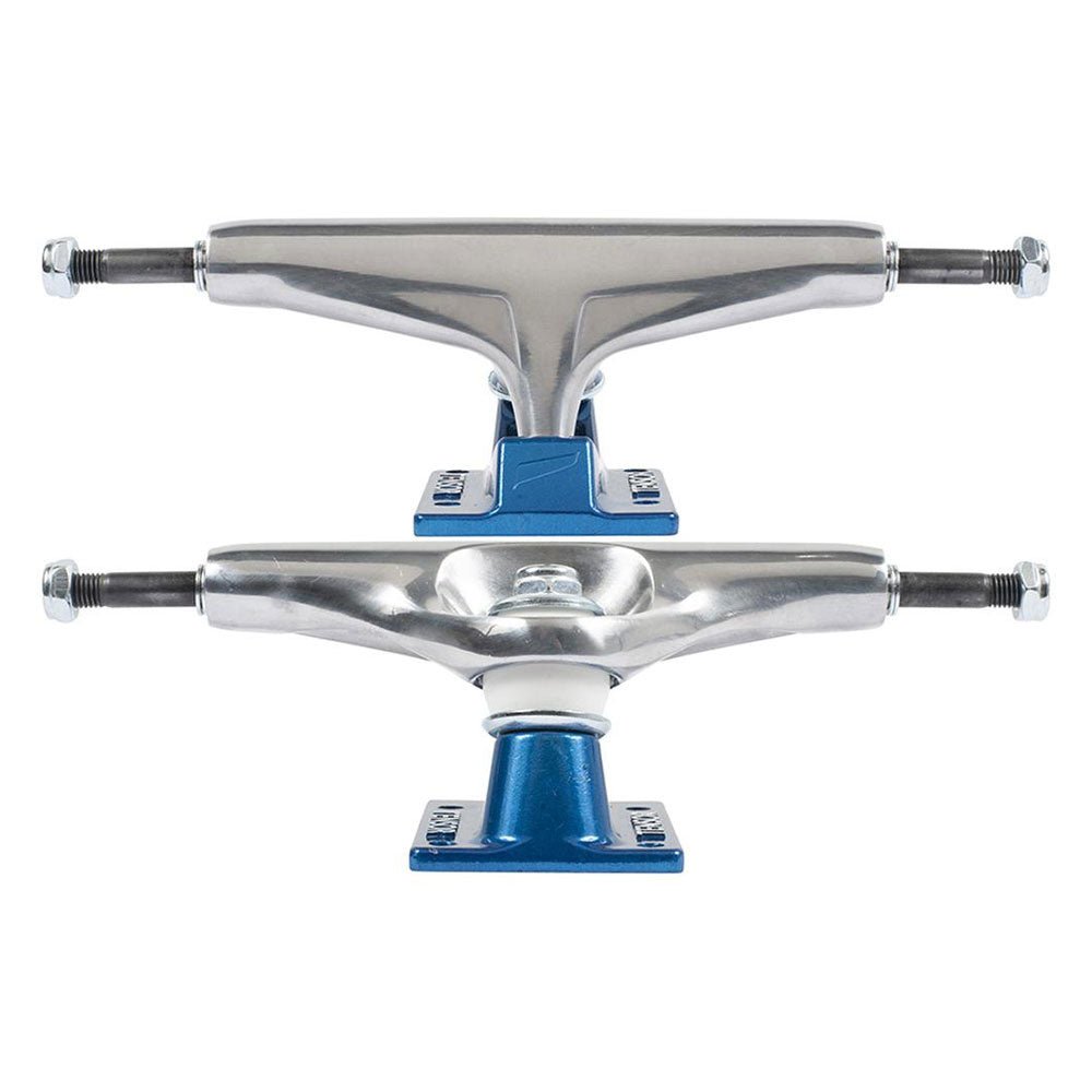 TEN REG ALUMINUM 5.25 MIRROR RAW/NAVY - Skateboard - Trucks