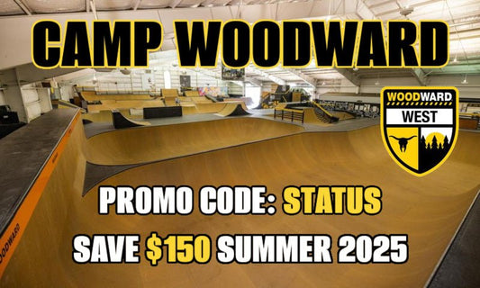 Save $150 on Camp Woodward Summer Camp with Status Skateshop Promo Code - Status Skateshop