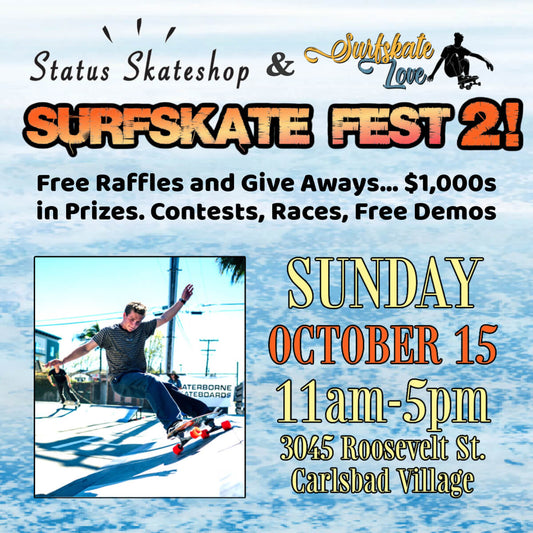 SurfSkate Festival - Sunday, October 15th - Status Skateshop