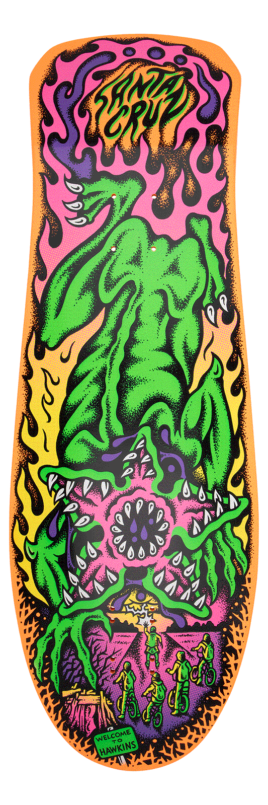 Santa Cruz Stranger Things Salba Demogorgon 10.3in x 31.1in Deck