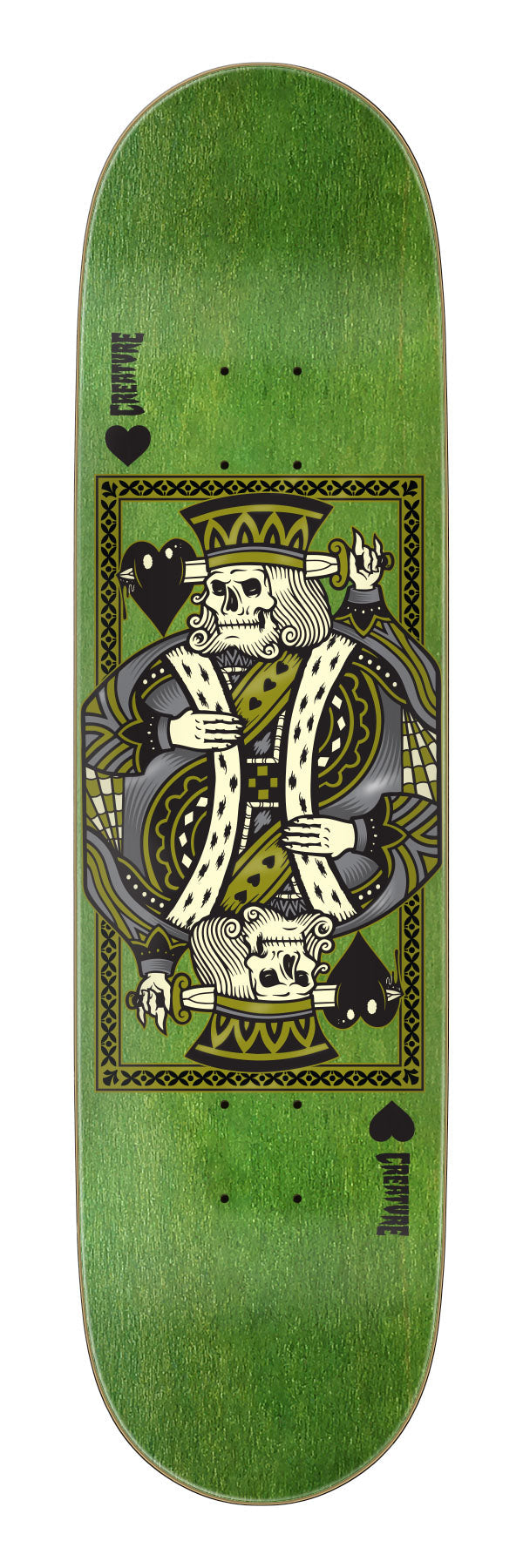 Creature Heshking 8.2" Small Twin Skateboard Deck