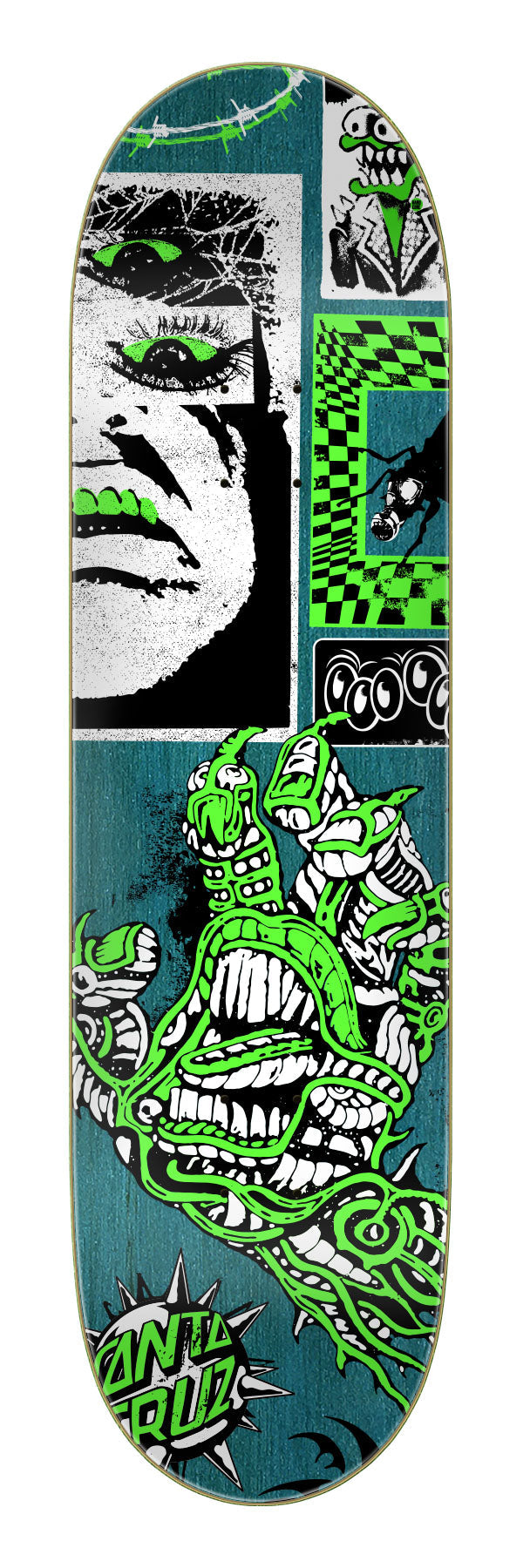 Santa Cruz Scourge Hand 8.0" FeelBase Skateboard Deck
