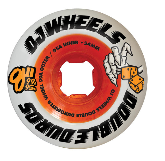 OJ 99a/95a Double Duro White Orange Mini Combo 54mm