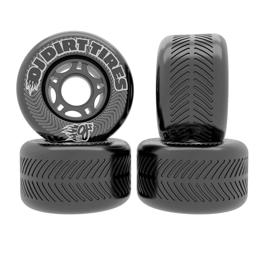 OJ 78a Vandals Dirt Tires 70mm Thunder Juice Black Skateboard Wheels